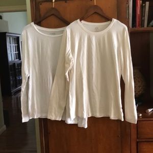 Two long sleeve shirts